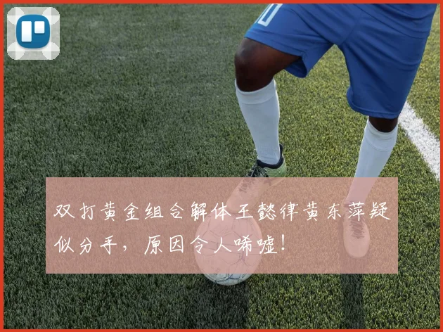 双打黄金组合解体王懿律黄东萍疑似分手，原因令人唏嘘！
