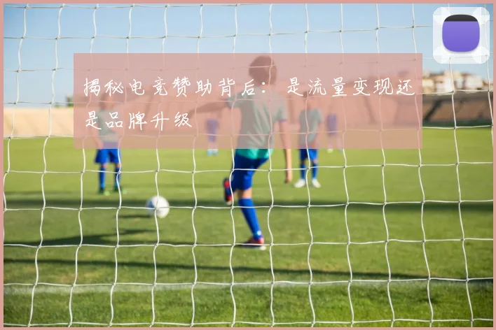 揭秘电竞赞助背后：是流量变现还是品牌升级