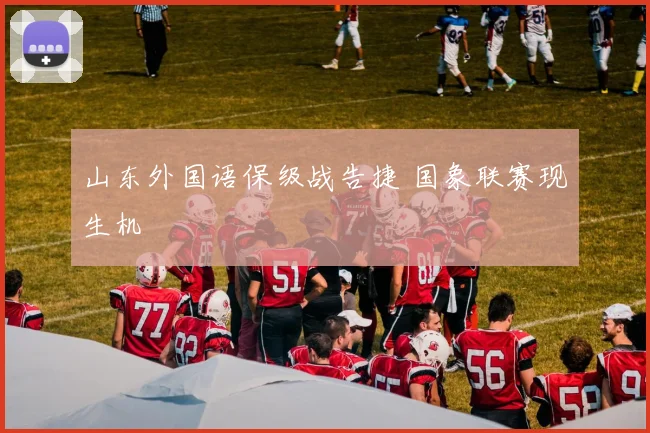 山东外国语保级战告捷 国象联赛现生机